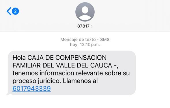 alerta de fraude por sms